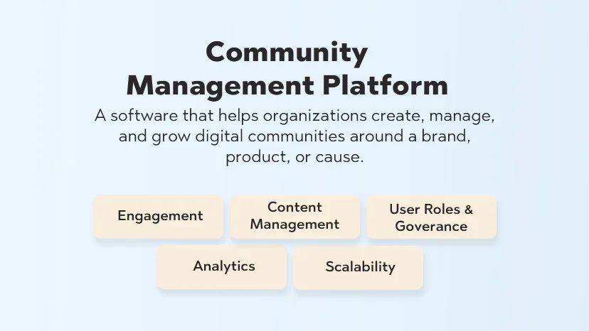 community management platfrom